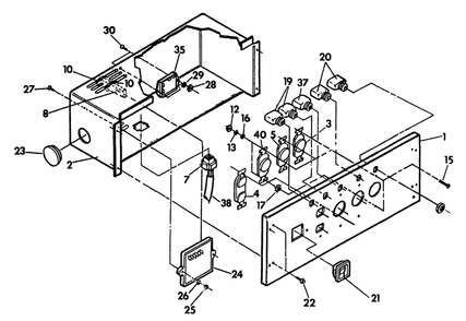 Replacement Parts For Control Panel Diagram and Parts List for 9163-0-4W113A  Briggs and Stratton Generator